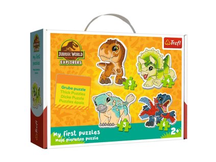 Puzzle Baby Klasik - Roztomilí dinosauři - Jurský svět Trefl 36138