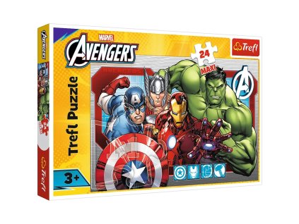 Puzzle 24 Maxi - Vždy spravedliví - Disney Marvel The Avengers Trefl 14378