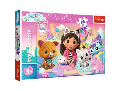 Puzzle - 24 Maxi - Kočičí Svět Gabby Trefl 14381