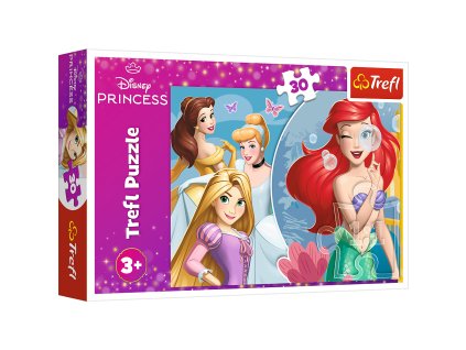 Puzzle - 30 - Krásný den princezen - Disney Princezny Trefl 18308