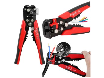 Automatické odizolovací kleště s lisovací funkcí a střihem kabelů 3v1