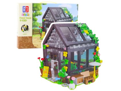 Konstrukční Kostky Mini Skleník Zahradní Domek 588 ks