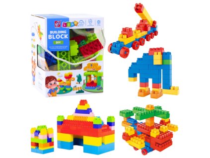 Sada Konstrukční Prostorové Barevné Kostky 100 ks