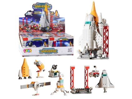 Konstrukční Stavebnice Kosmická Stanice Raketa Kolekce 24-58 ks Mix