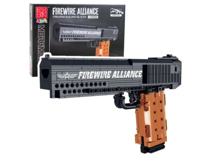 Stavebnice Konstrukční Pistole Střelba Funkce 555 ks