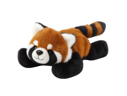Plyšová Hračka Mazlík Panda Červená Rezavá 30cm