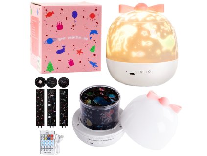 Dětský Projektor Hvězd Noční Lampa se 6 Vyměnitelnými Projekcemi