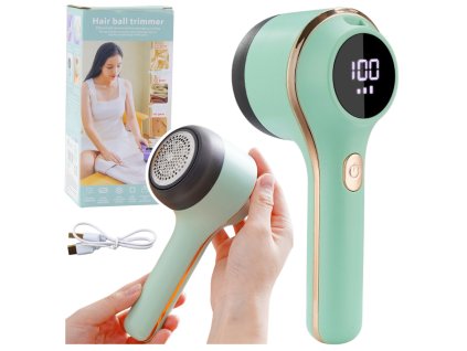 Elektrický Odstraňovač Žmolků na Tkaniny s 3 Rychlostními Režimy Zelený