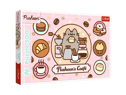 Puzzle - 500 - Pusheen v kavárně Trefl 37528