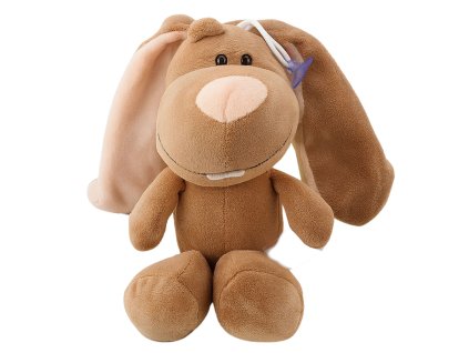 Plyšová Hračka Zajíček s Přísavkou Hnědý 23 x 12 cm