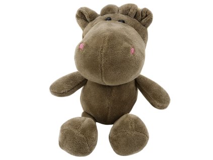 Plyšová Hračka Mazlíček Hroch s Přísavkou Hnědý 23 x 12 cm