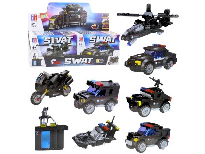Stavební kostky Dopravní prostředky SWAT 2v1 92-117 ks