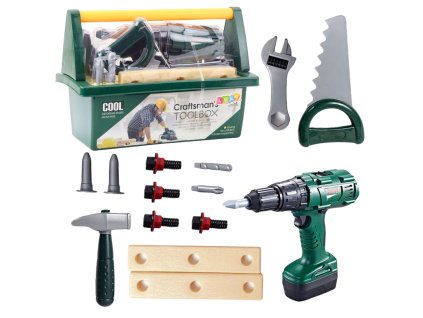 Sada Nářadí pro Kutila v Kufříku s Akuvrtákem 14 ks