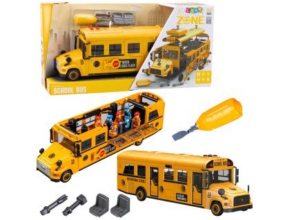 Školní Autobus na Skládání, Dílenská Sada, Žlutý, 48 ks