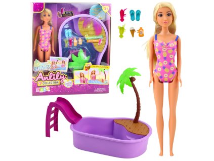 Sada Panenka Anlily na Pláži S Bazénem Palma Příslušenství 8 ks