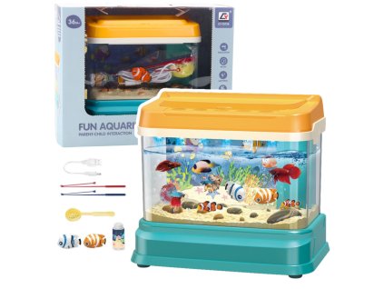 Magnetické Rybky Edukativní Akvárium s LED Lampičkou Zvuky Bubliny