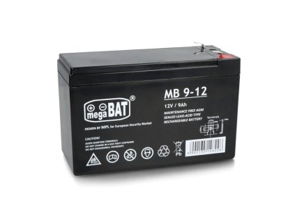 Gelová AGM Baterie pro Dětská Autíčka 12V9Ah