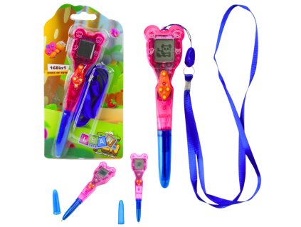 Elektronická Hra s Pera 168v1 Modro-Růžový Šňůrka