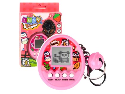 Tamagotchi Péče o Mazlíčky 168v1 Elektronická Hra s Klíčenkou Růžová