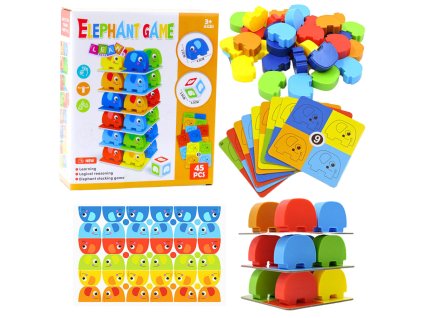 Rodinná Dovednostní Hra Věž ze Slonů 46 ks