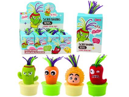 Křiklavá Zelenina Interaktivní Figurky Barevné Vlasy Mix
