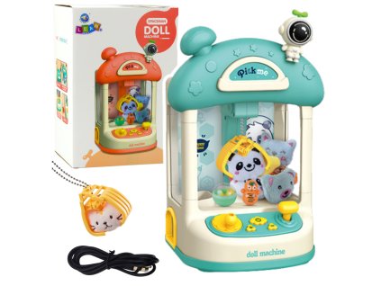 Stroj na chytání plyšáků, kuliček a sladkostí pro děti - modrý