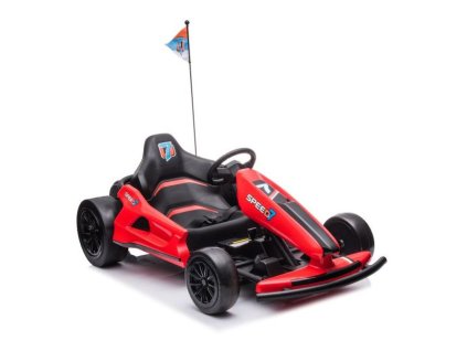 Driftovací elektrická motokára A035, Červená