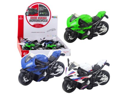 Sportovní Závodní Motocykl na Pohon s Světly a Zvuky Mix