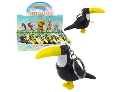 Přívěsek na klíče Tukan LED Světlo a Zvuk