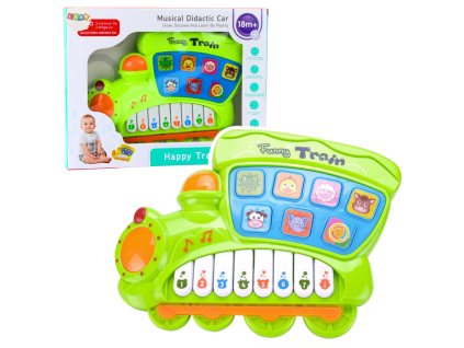 Elektrické Vzdělávací Pianko pro Děti Lokomotiva Zelená