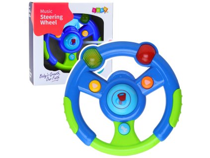 Dětský Interaktivní Volant s Efekty Světla a Zvuku - Modrozelený
