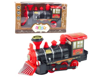 Elektrická Retro Lokomotiva s Inteligentním Senzorem a Efekty pro Děti od 3 Let