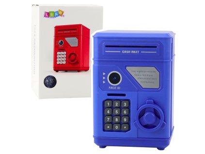 Dětský Interaktivní Sejf s PIN a Face ID Skarbonka Modrá