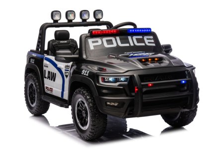 Akumulátorový dětský vůz Policie RAM ZB629-P s LED světly a audio systémem