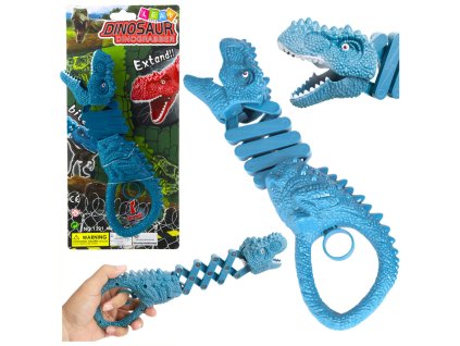 Interaktivní Dino Chwytak - Modrá Hračka s Pohyblivými Čelistmi pro Děti 3+