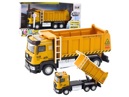 Žlutá Dětská Sklápěčka s Reálnými Zvuky pro Kreativní Hru | Pevná Konstrukce | 3+ Let