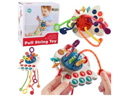 Barevná Edukační Kousátka pro Miminka - Smyslová Hračka