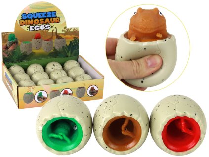 Antistresová hračka dinosaurus v vejci Squishy gniotek