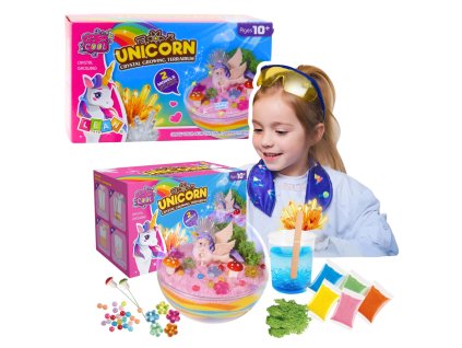 Unicorn Magic Terrarium: Kreativní Sada pro Pěstování Krystalů a Dekorativní Terrárium