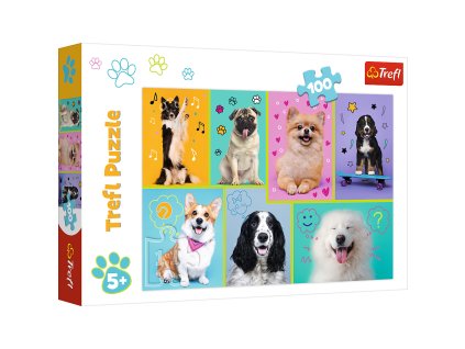 Puzzle - Ve světě pejsků - Trefl 16421