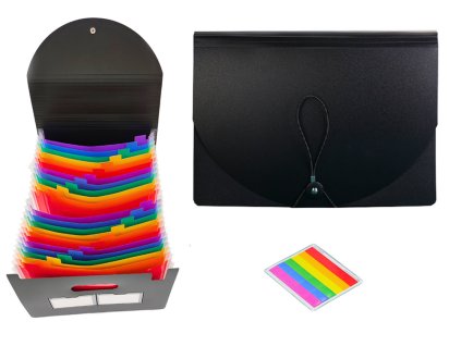 Organizér Složka S Přepážkami Barevné Záložky Dokumenty A4