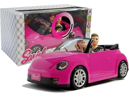 Panenka Sportovní Auto Coupe Světla Zvuky 43 cm Růžová