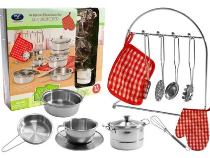 Sada nerezových hrnců pro děti, 23 kusů