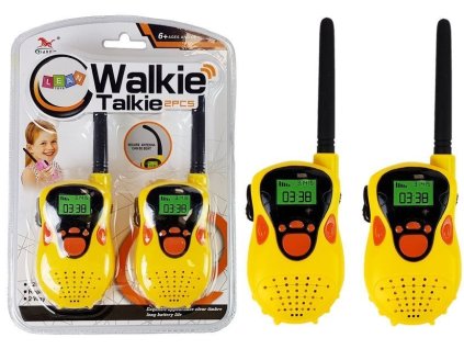 Dětské Vysílačky Walkie Talkie Dosah 100 m Žluté