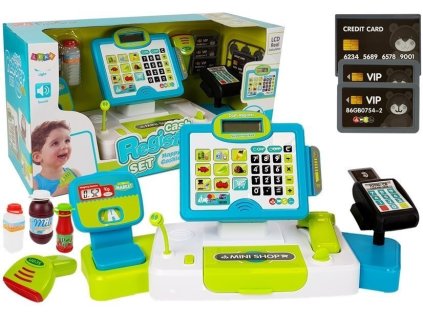 Dotyková pokladna s váhou, čtečkou karet a terminálem