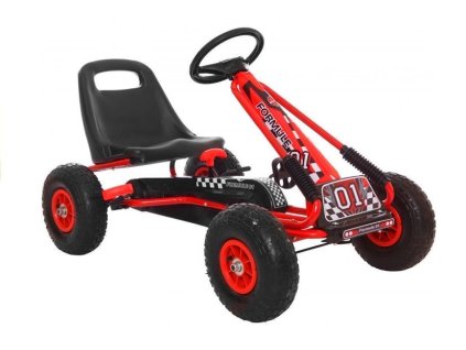 Gokart Červený A-15 Nafukovací Kola