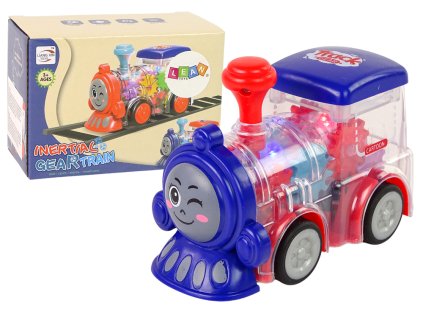 Průhledná LED Lokomotiva s Frikčním Pohonem