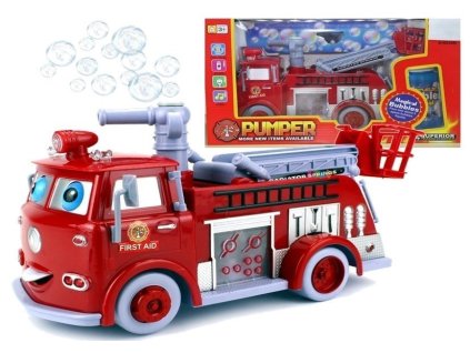 Interaktivní Hasičský vůz s Bublifukem a Zvuky