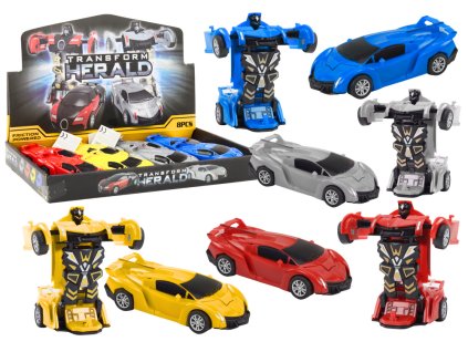 Robotické Auto 2v1 Sportovní Transformátor S Pohonem