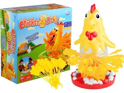 Veselá Dovednostní Hra Oškubej Kuře 30 Peří 4 Hráči